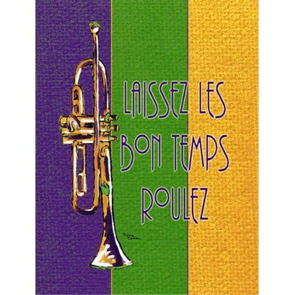 11 x 15 In. Mardi Gras Flag, Garden Size