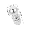 thumbnail image 2 of Houderco Bol De Enganche Para Remolque En Plateado Para Transporte De Equipos, 2 of 8