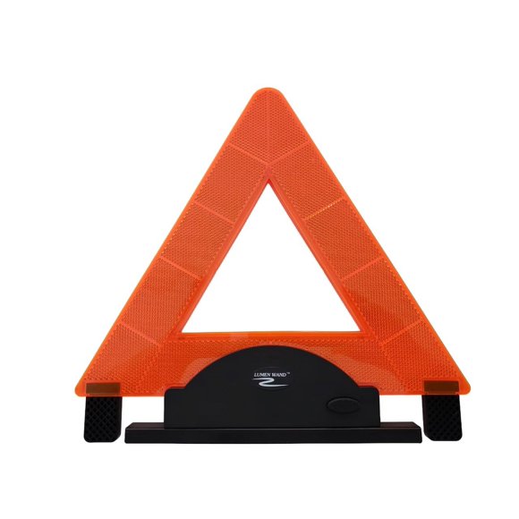 Triangle d'Avertissement d'Urgence par Lumen Wand pour la Sécurité Routière, Panne de Véhicule et Marquage de Danger - Éclairage LED Interne Combiné à la Réflectivité Externe