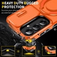 thumbnail image 2 of Asuwish Compatible with Samsung Galaxy S26 Plus S26+ 5G Phone Case Slide Camera Cover Tempered Glass Screen Protector Stand Ring Holder Rugged Slim Cell for S26plus 26S + S 26 26+ Women Men Orange, 2 of 10