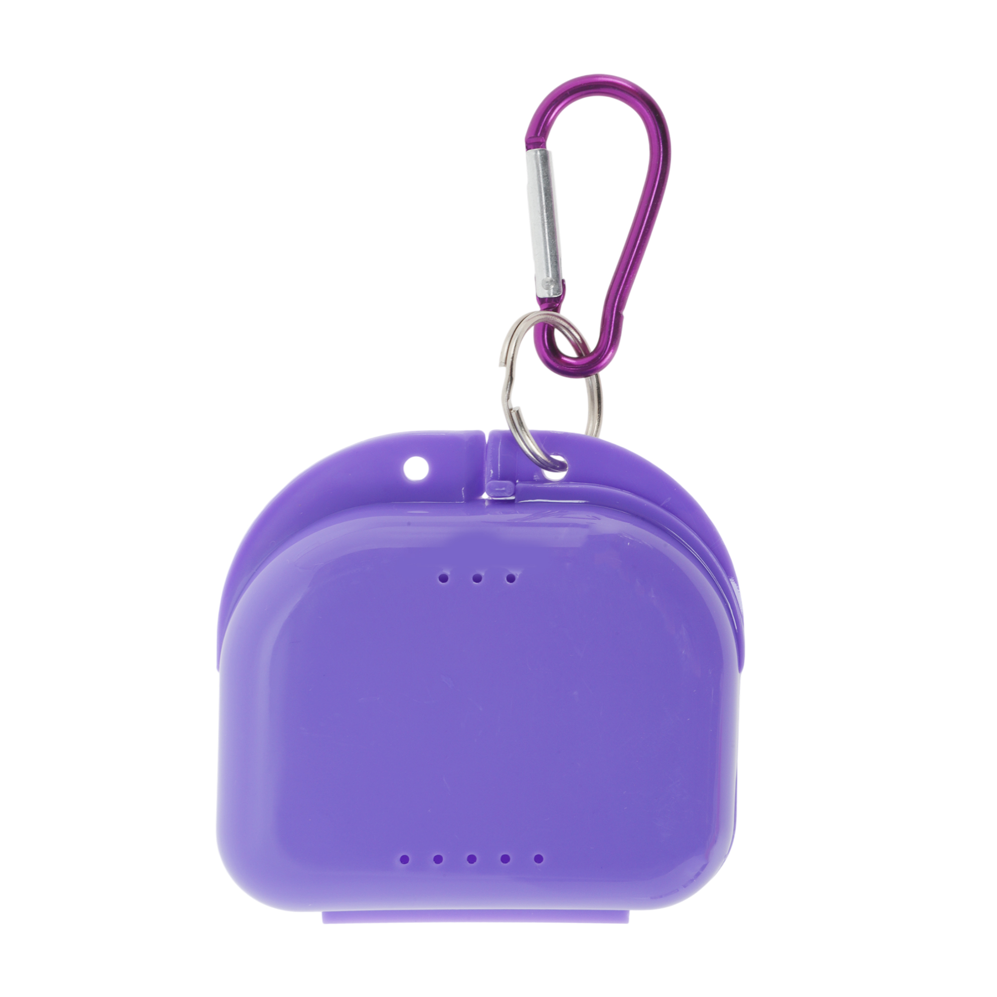 Unique Bargains Compact Braces Box with Buckle 1 Pc Purple