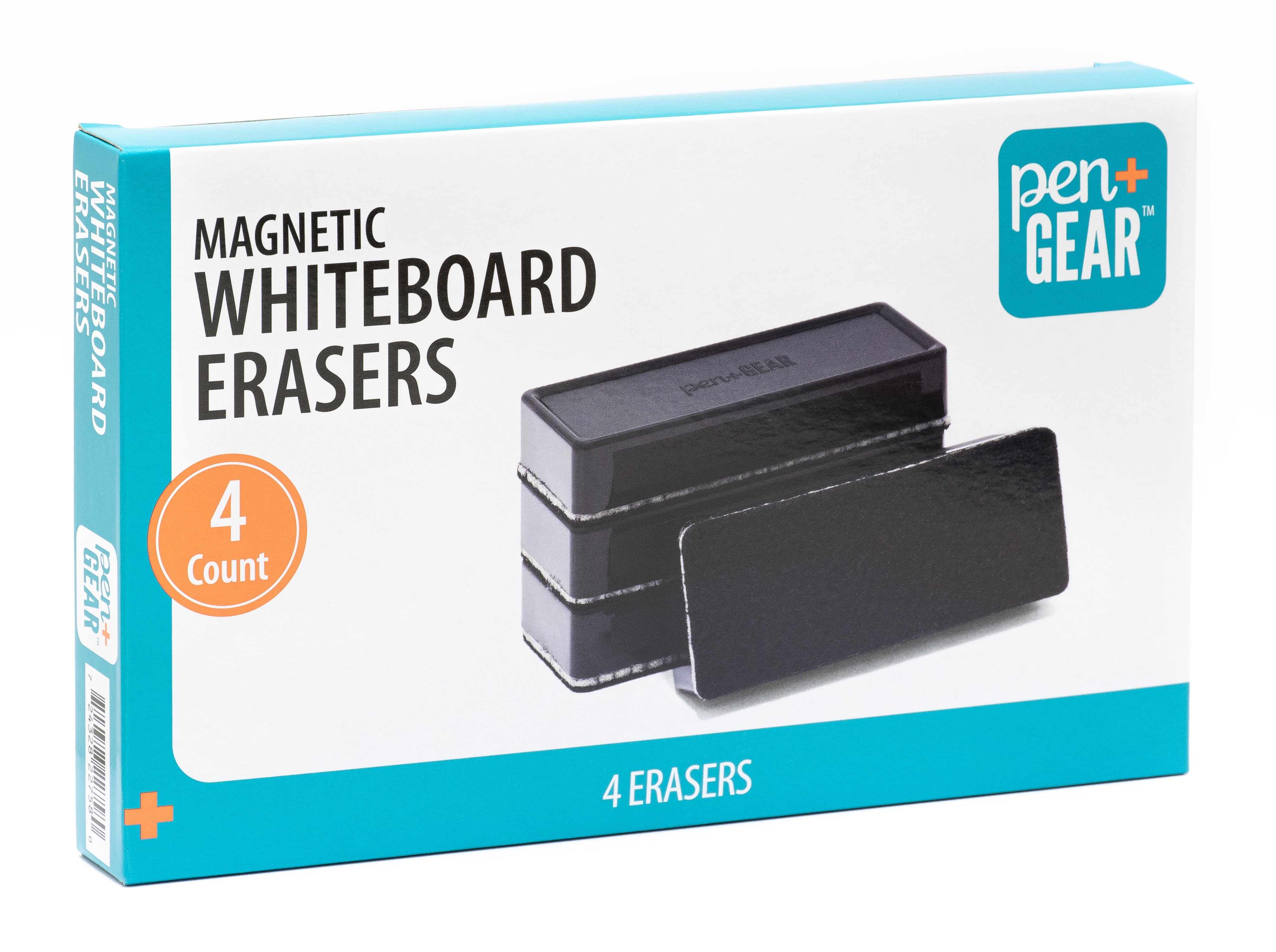 Pen+Gear Felt Chalkboard/ Dry Erase Erasers, 2" X 5", 4 Count