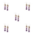 thumbnail image 3 of Pendientes colgantes Qarigey joyería de compromiso mujer morado Type2 NO2, 3 of 6