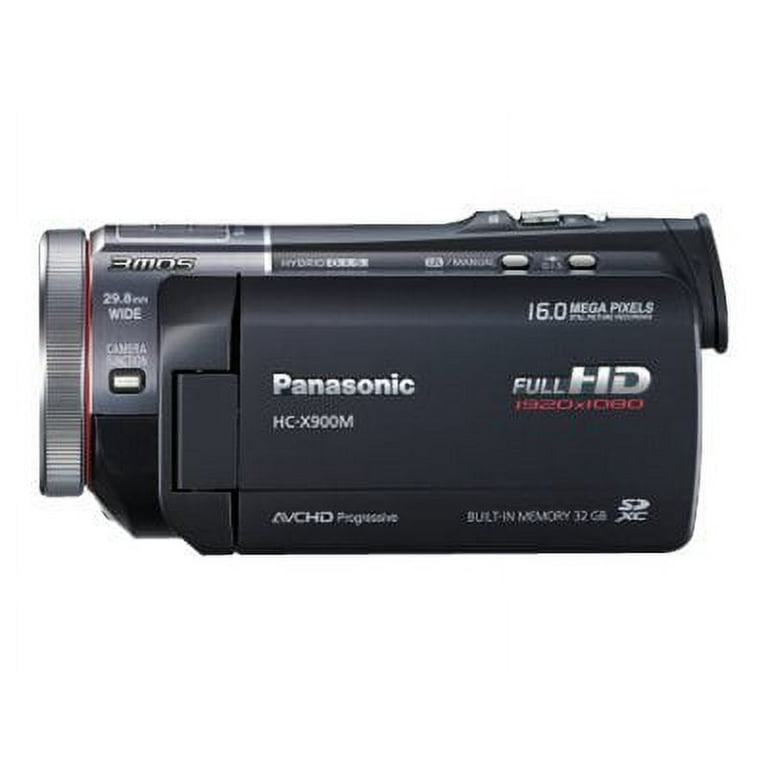 Panasonic Black HC-X900M HD Camcorder with 12x Optical Zoom, 3.5