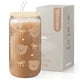 thumbnail image 1 of Vaso de cristal SANDJEST Bear con tapa de bambú, 473 ml, 1 of 7