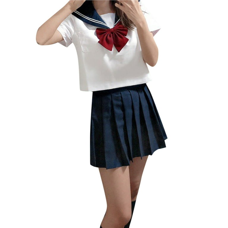 Girl Outfit Girl High School Skirt Outfits Sailor s Suit Japanese Student Suit Premature Girl Clothes Cute Kids Clothes Girls Thanksgiving Outfit Boys Checke Pants Little Girl Outfits Baby Girl Walmar...