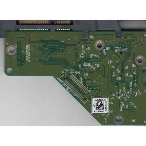 WD5000AUDX-57WNHY0, 771824-005 04P, WD SATA 3.5 PCB