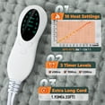 thumbnail image 3 of Electric Heated Blanket 220V 110V With Adjustable Thermostat Overheat Protection Remote Controlled Waterproof For Home Office Camping, 3 of 6