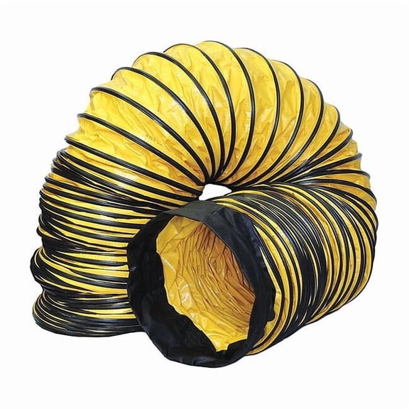 Americ Ventilation Duct,20 in x 25 ft,Blk/Ylw AM-DS2025