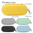 thumbnail image 3 of 1 Pairs Eyeglasses Sunglasses Case, Double Layer Zippered Travel Organizer, Portable Glasses Storage Box with Clip, 3 of 9