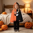 thumbnail image 5 of CUSTG Boys Outfit Sets Halloween Black Orange Cape And Pants For Boys Two Piece Outfit With Grinning Face Print Cozy Soft Back To School Uniform For Boys, 5 of 8
