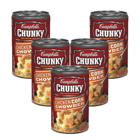 - (5 Pack) Campbell's Chunky Chicken Corn Chowder Soup,ÃÂ 18.8 oz.