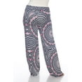 thumbnail image 4 of White Mark PS550-186-2XL Womens Geometric Print Plus-Size Palazzo Pants - Red Geo, 2X, 4 of 5