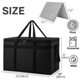 thumbnail image 2 of BYXAS Insulated Food Delivery Bag -23"x14"x15", Premium Large Commercial Catering Bag for Food Transport, Thermal Food Carrier with Side Pockets, Extra Strength Zipper & Thick Insulation, Black, 2 of 13