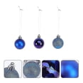 thumbnail image 3 of Adornos de bolas navideñas JanHm 24 piezas azul, 3 of 3