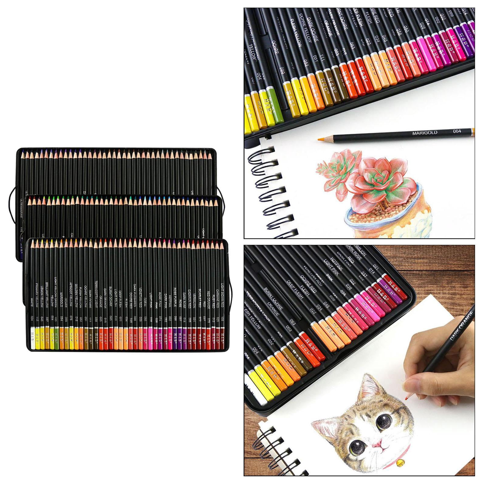 GUOOL Colored Pencils Set, Professional Drawing Pencils for Artists, Books, OilBased And Vibrant Colors for Sketching & Shading , 120pcs, 41.5x35.8x20.5cm