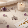 thumbnail image 2 of SilverCloseOut Sterling Silver CZ Filigree Flower Life Charm Necklace, 2 of 7