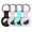 ​Black + Pink + Mint Green + Lilac, variant on YUNOVA Multi-Color AirTag Silicone Case Set - 4 Durable Keychain Holders for Apple AirTag 2021, Waterproof Anti-Scratch GPS Tracker Cover with Carabiner