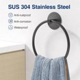 thumbnail image 2 of LShunze Towel Ring for Bathroom, Stainless Steel Hand Towel Holder for Wall Mounted, Heavy Duty Towel Hanger Towel Racks for Bathroom, Kitchen, 2 of 8