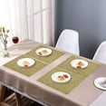 thumbnail image 6 of Decozen Placemats Set of 8 for Dining Table, Table Plastic  Placemats, Rectangular PVC 18x12 - Gold, 6 of 8