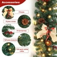 6 Ft Christmas Garland with Lights, BatteryOperated PreLit Garland