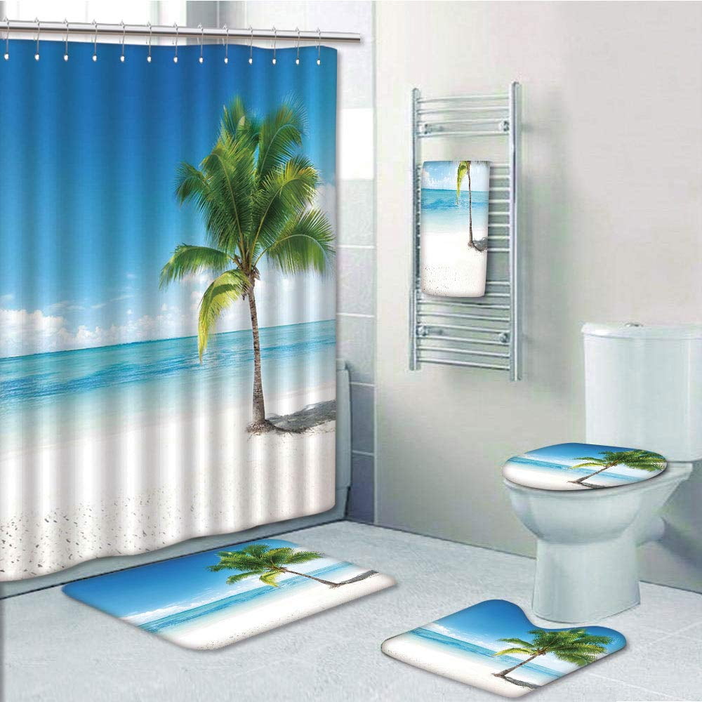 15X23" Island Palm Tree Kitchen Bathroom Floor Non-Slip Bath Mat Rug Carpet 