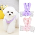 thumbnail image 2 of Pet Vest Bowknot Design Breast Strap Traction Hook - Pet Vest Puppy Sleeveless Clothes - for Outdoor, 2 of 8