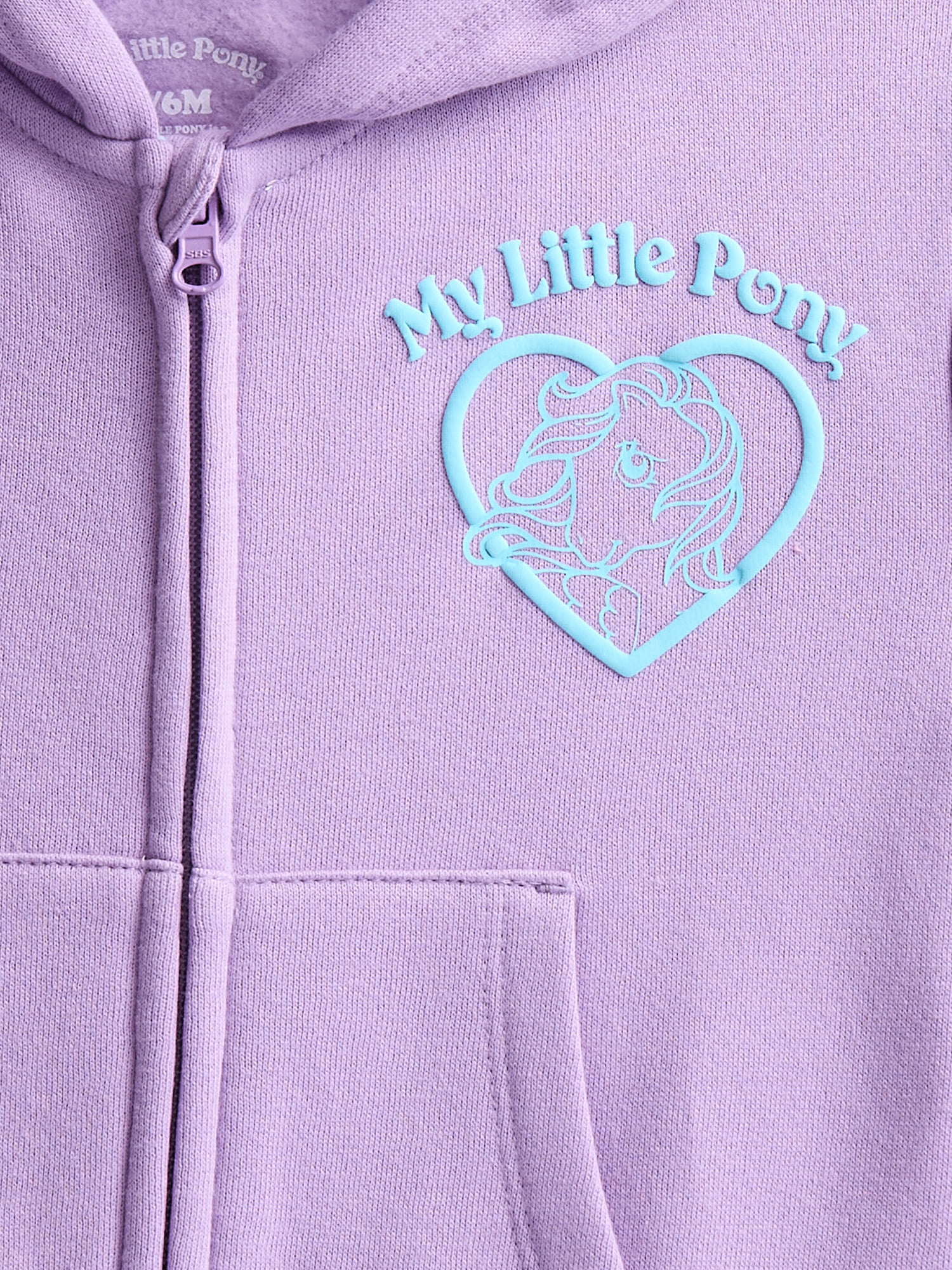 My Little Pony Baby Girls' Full Zip Graphic Hoodie, Sizes 0/3M-6/9M