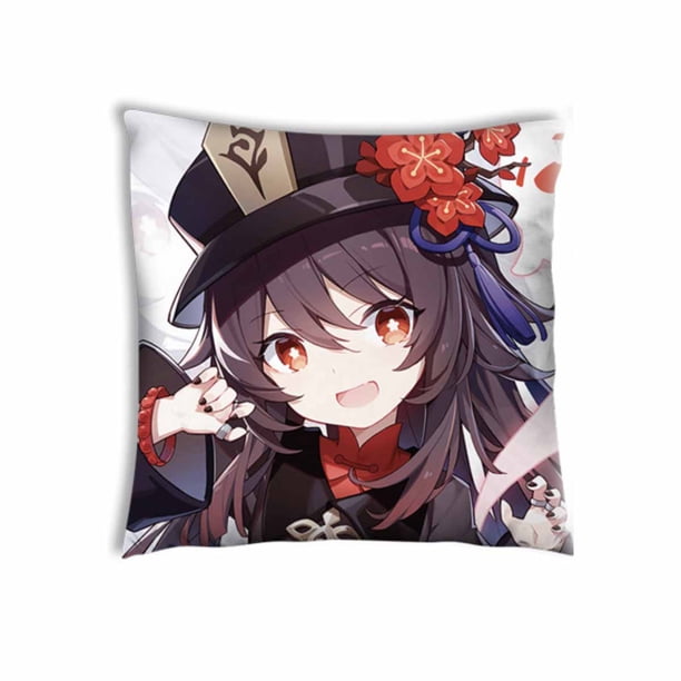 Funda de cojín decorativa Genshins Impacts Anime, 45 x 45 cm