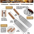 thumbnail image 2 of Ensemble d'Accessoires Professionnels pour Plaque de Cuisson 8 Pcs - Ensemble de Spatules de Gril en Acier Inoxydable Robuste pour Plaque de Cuisson à Surface Plane pour Cuisson Extérieure - Excellent Cadeau pour Gril pour Anniversaire Mariage, 2 of 5