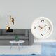 thumbnail image 2 of Escultura de nota musical, figura de escritorio, reloj de pared de resina, adorno decorativo moderno, silencioso, sin , adecuado para el hogar y, 2 of 8