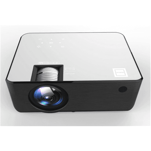 Restored RCA RPJ133 1080P, 30"-150" Picture Size, Built in Bluetooth, HDMI,USB, Remote,Voice Control, Indoor, Outdoor, Smart Home Theater Projector, Includes Roku Streaming Stick (Refurbished)