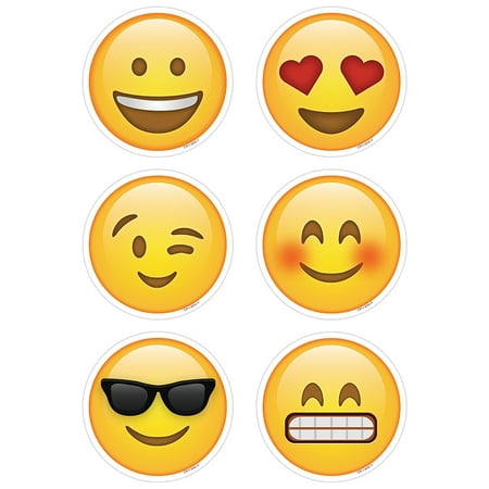 CTP8083 - Emoji Fun 3" Designer Cut-Outs, 36/Pack by Creative Teaching Press