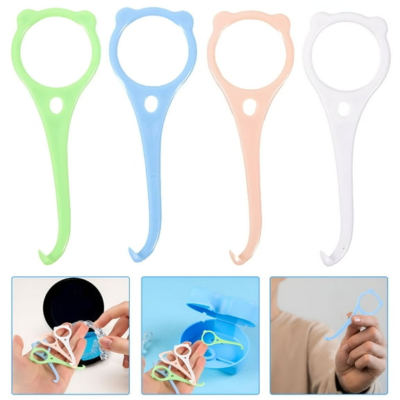 XIRQI Retainer Remover Tool 4pcs Portable Dental Aligner Removing Tools Orthodontic Aligner Removers Aligner Removal Picker