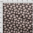 thumbnail image 3 of oneOone Cotton Cambric Brown Fabric Floral Retro Sewing Material Print Fabric By The Yard 56 Inch Wide, 3 of 5