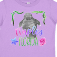 thumbnail image 4 of Inktastic Naples Florida Cute Swimming Manatee Boys or Girls Toddler T-Shirt, 4 of 5