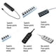 thumbnail image 2 of Methold USB Hub Cable Splitter Adaptador de expansión Ratón Accesorios de oficina 7 puertos Suministros para el hogar Lector de tarjetas Versión 2.0 Adaptadores de corriente Negro 4 puertos, 2 of 6
