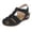 Black, variant on JeashCHAT Sandals for Women Comfortable Ankle Strap Closed Toe Summer Platform Sandals Casual Bohemian Gladiator Outdoor Wedges with Arch Support
