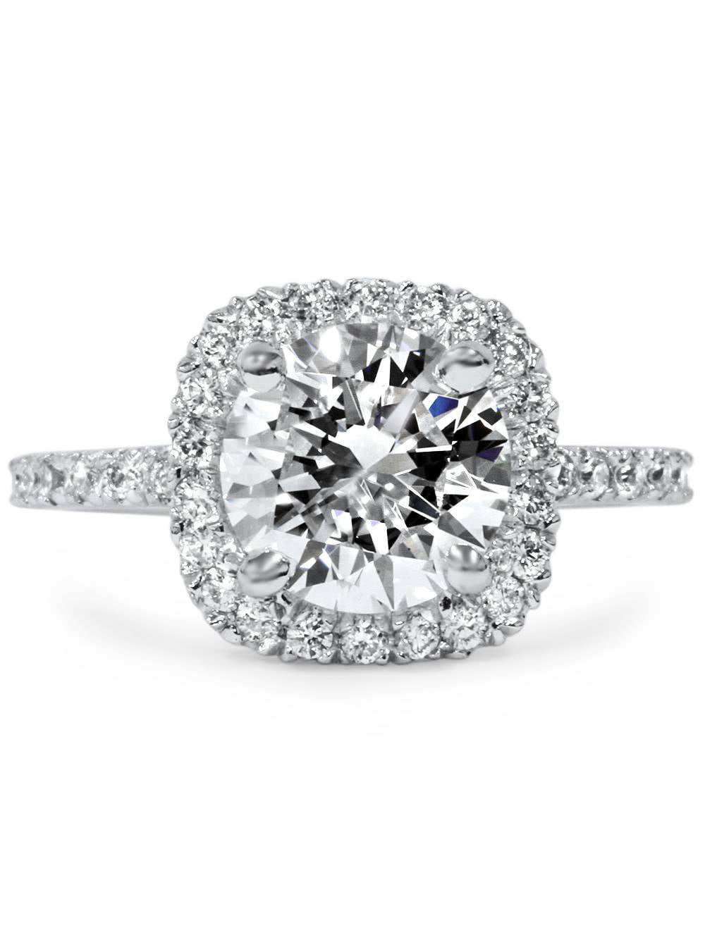 1 3 carat diamond solitaire ring in 14k white gold Pompeii3 1 3 4 Ct Halo Diamond Engagement Ring Round Cut 14k White Gold Walmart Com Walmart Com