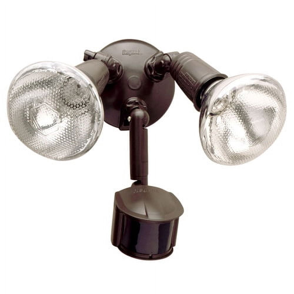 Eaton Halo White Motion Sensing Dusk To Dawn Incandescent Floodlight Fixture MS185W — Residential Use, Standard Application