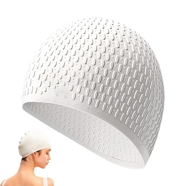 Unisex waterproof silicone swimming cap for swimming training