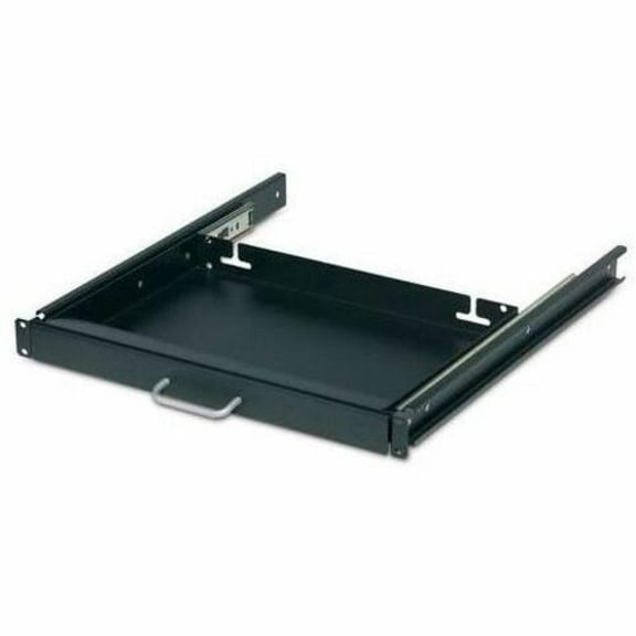 17" Keyboard Drawer Black - 1U - 1.7" Height x 17.4" Width x 12" Depth - Black - 1 Each