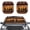 Aztec Horse, variant on Bulopur Aztec Car Windshield Sun Shade, Sunflower Horse Protect Harmful UV rays Vehicle Sun Shade Windshield Durable Fabrics Automotive Window Sunshades for Most Trucks SUVs Vans, 2 Pcs