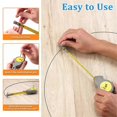 thumbnail image 4 of Rotating Tape Measure with 10 Pencil Leads Retractable Circle Drawing Tool for Lines and Arcs 6.56f, 4 of 5