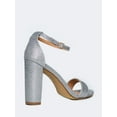 thumbnail image 3 of J.Adams Shirley Heels for Women - Ankle Strap High Dressy Sandals - Vegan Block Heels for Women, 3 of 4