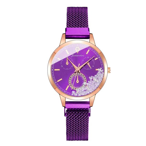 Reloj de moda para mujer, reloj de acero inoxidable, vestido informal, joyería de cristal para muñeca Wmkox8yii gfajkfgbkjabf425