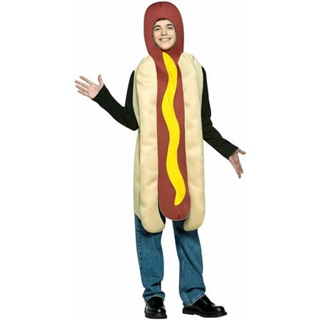 Hot Dog Teen Halloween Costume, One Size, (33-35)
