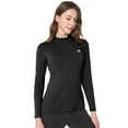 thumbnail image 3 of SSLR Mock Turtleneck for Women Mock Neck Top Long Sleeve T Shirt Casual Basic Active Layer, 3 of 6