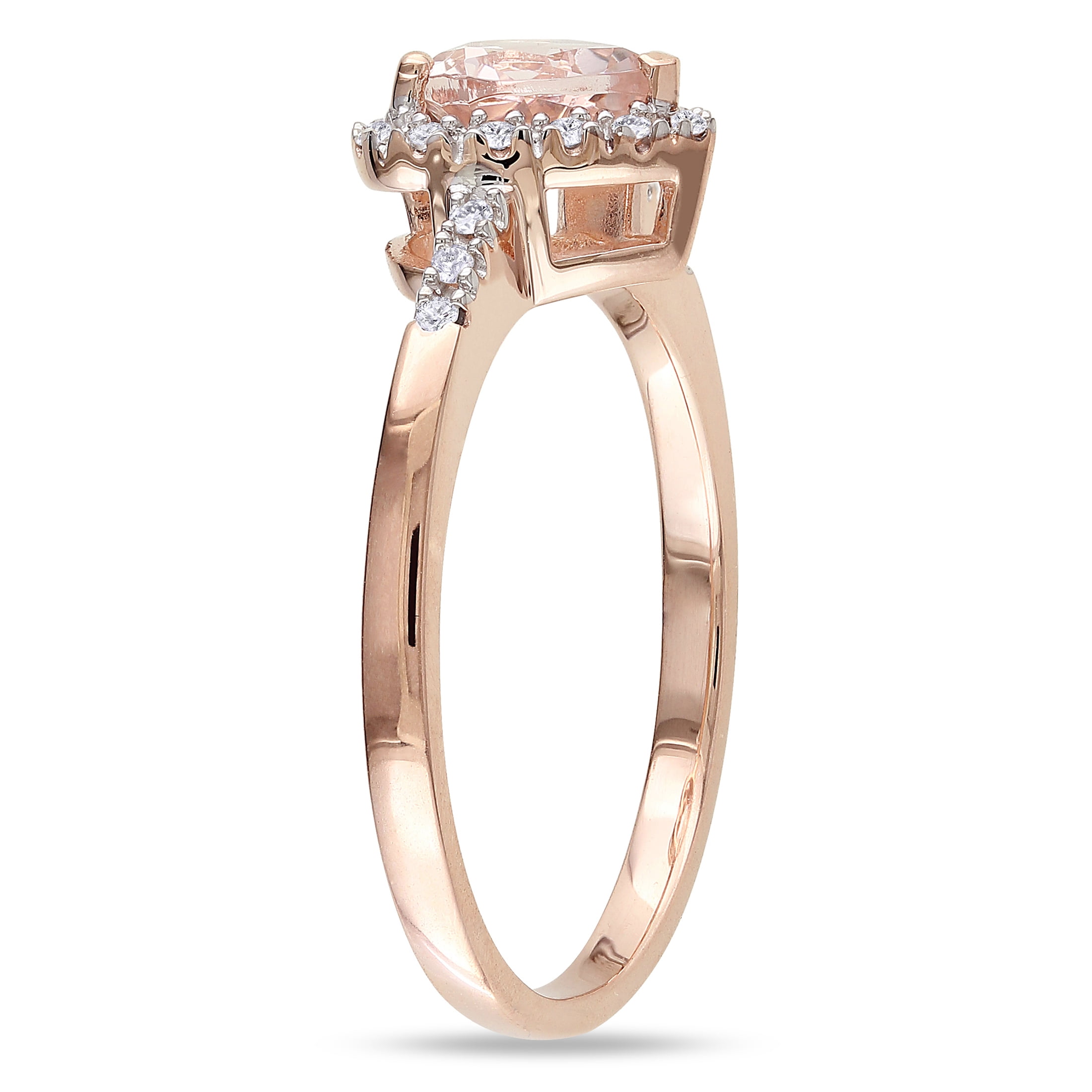 Everly Women's Morganite 10k Rose Gold Ring
