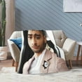 thumbnail image 5 of Blanket Zayn Malik Soft and Comfortable Warm Fleece Throw Blankets Yoga Blankets Beach Blanket Picnic Blankets Gift for Dorm room office decor Sofa Bed Camping Travel All Season, 5 of 6